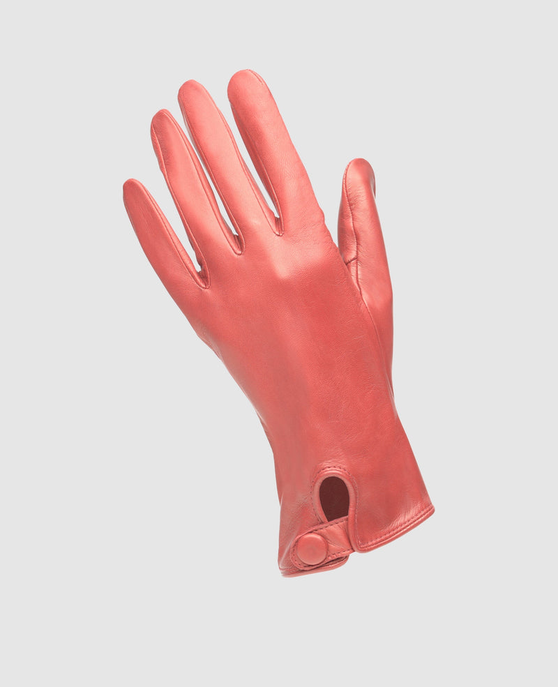 Handschuhe mit Druckknopf - Bordeaux