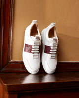 Turin Tennis Sneaker NP - Weiß/Bordo